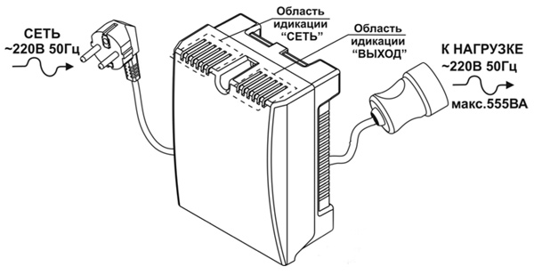 Схема подключения ST-555